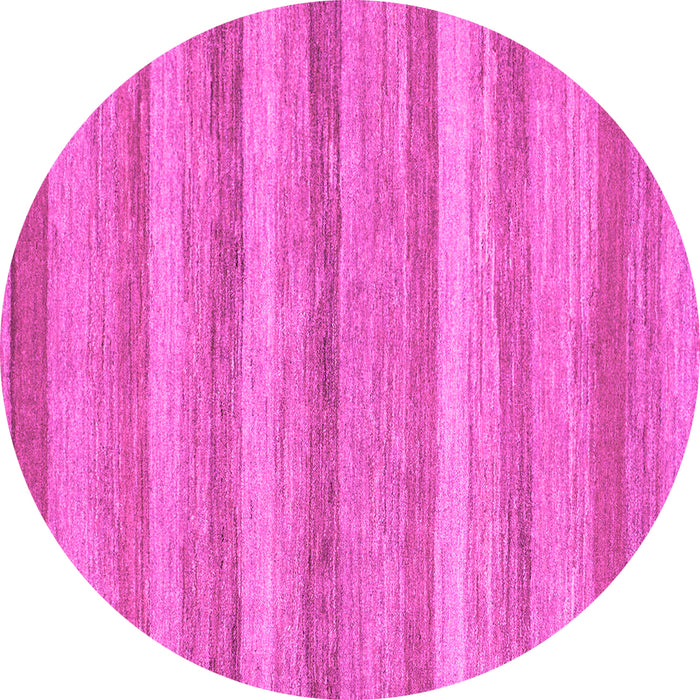 Round Machine Washable Abstract Pink Modern Rug, wshabs1392pnk