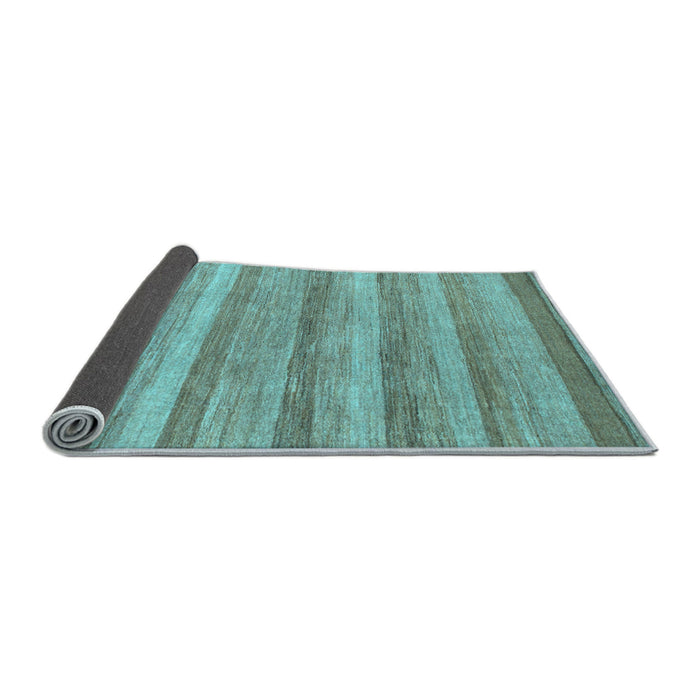 Sideview of Abstract Light Blue Modern Rug, abs1392lblu