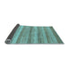 Sideview of Abstract Light Blue Modern Rug, abs1392lblu