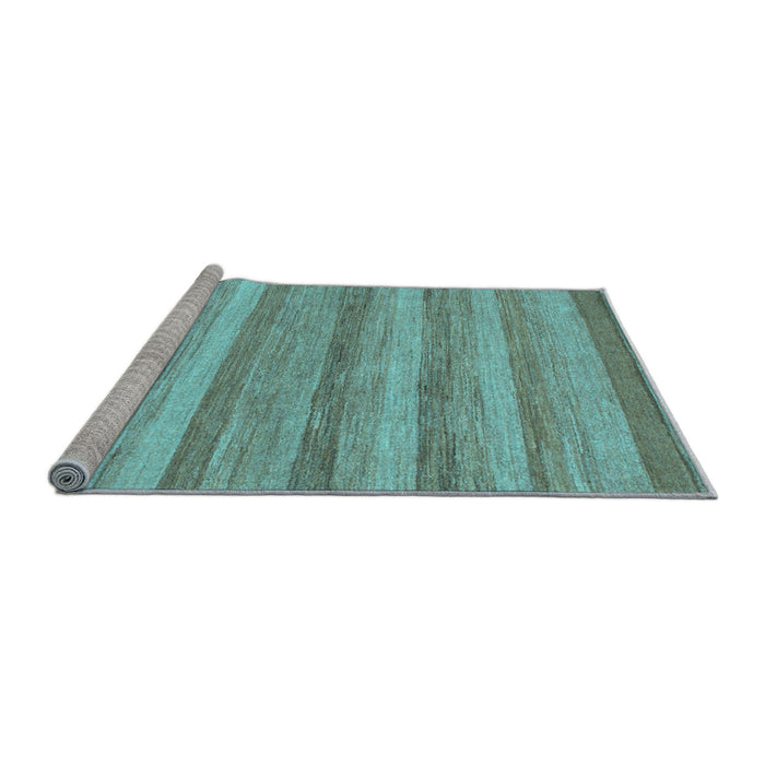Sideview of Machine Washable Abstract Light Blue Modern Rug, wshabs1392lblu