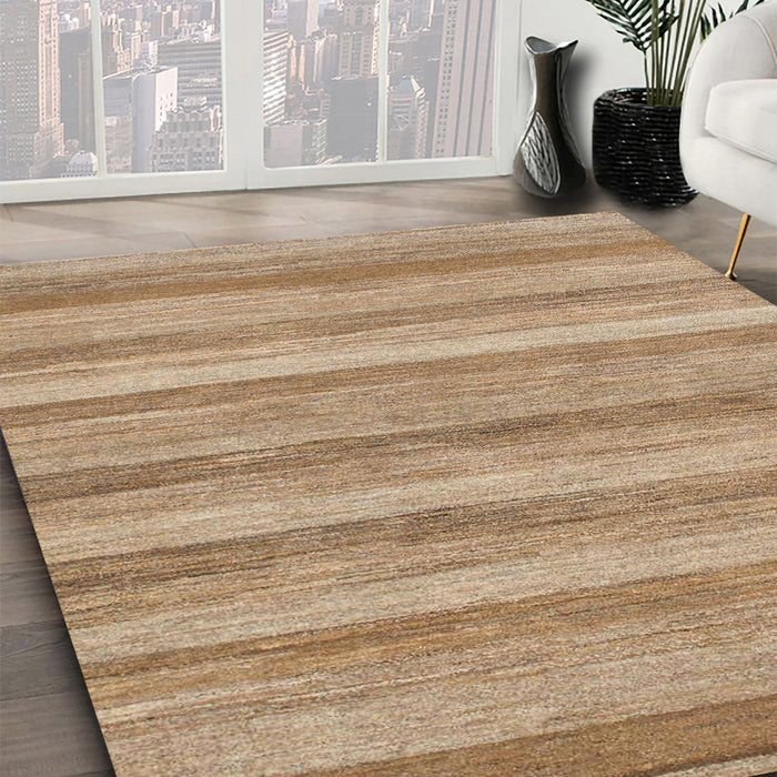 Abstract Brown Modern Rug in Family Room, abs1392