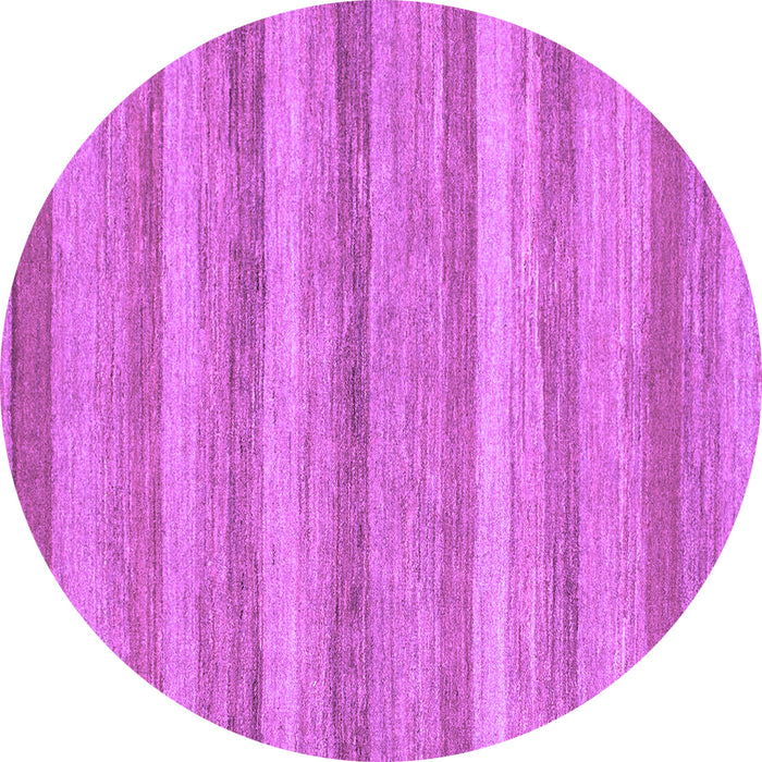 Round Machine Washable Abstract Purple Modern Area Rugs, wshabs1392pur