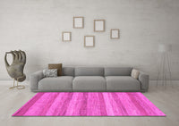 Machine Washable Abstract Pink Modern Rug, wshabs1392pnk