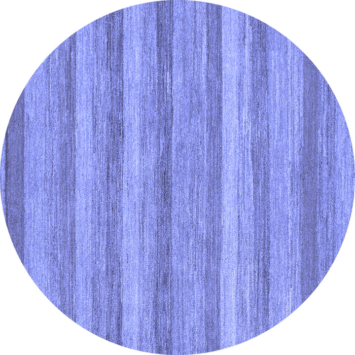 Round Machine Washable Abstract Blue Modern Rug, wshabs1392blu