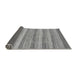 Sideview of Abstract Gray Modern Rug, abs1392gry