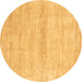 Round Abstract Brown Modern Rug, abs1393brn