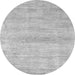 Round Abstract Gray Modern Rug, abs1393gry