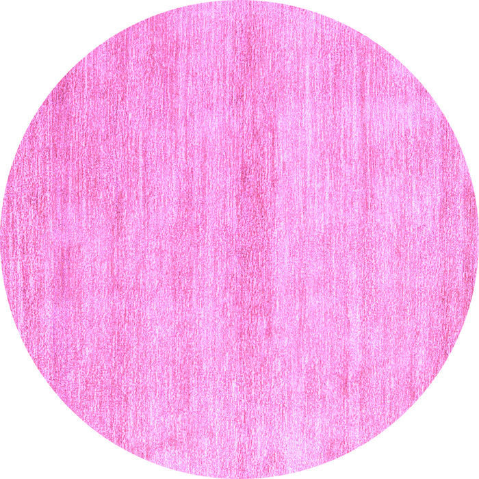 Round Machine Washable Abstract Purple Modern Area Rugs, wshabs1393pur