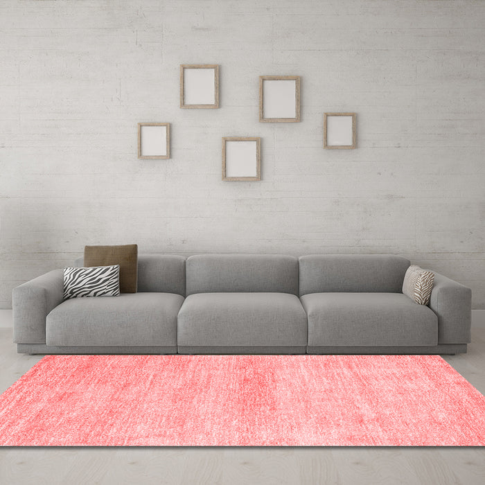 Modern Red Washable Rugs