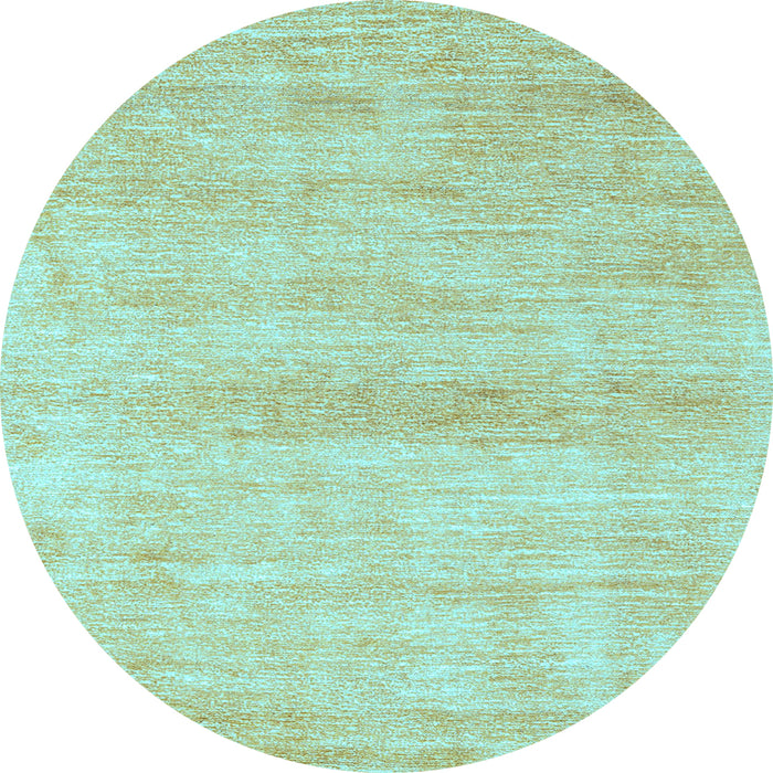 Round Machine Washable Abstract Light Blue Modern Rug, wshabs1393lblu