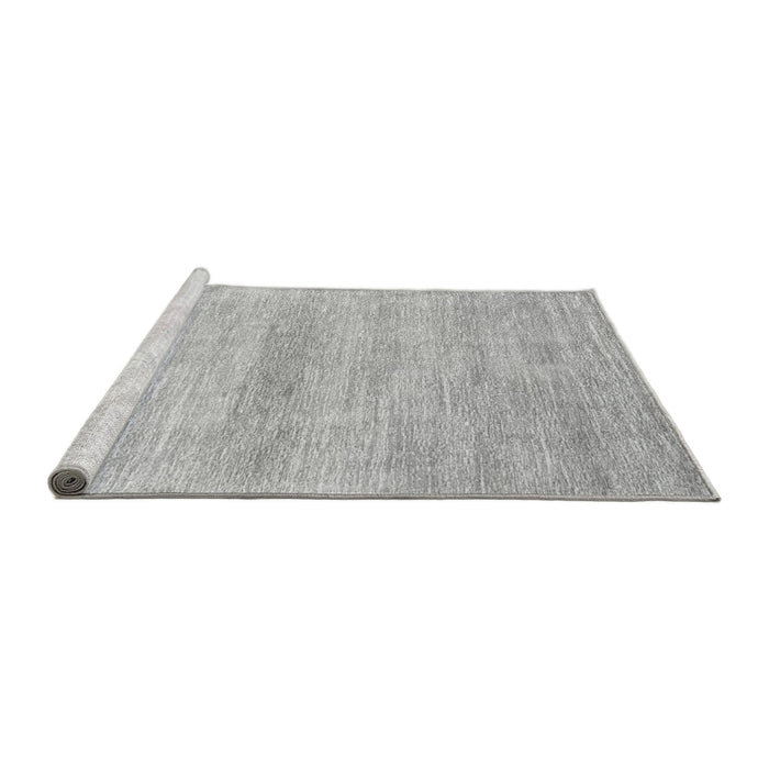Sideview of Machine Washable Abstract Gray Modern Rug, wshabs1393gry
