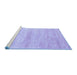 Sideview of Machine Washable Abstract Blue Modern Rug, wshabs1393blu