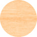 Round Solid Orange Modern Rug, abs1394org