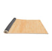 Sideview of Solid Orange Modern Rug, abs1394org