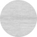 Round Solid Gray Modern Rug, abs1394gry