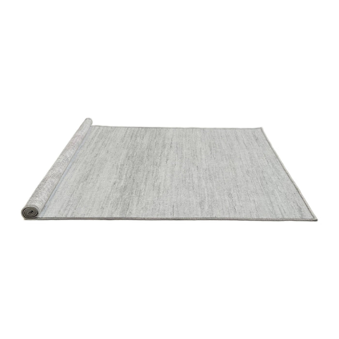 Sideview of Machine Washable Solid Gray Modern Rug, wshabs1394gry