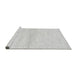 Sideview of Machine Washable Solid Gray Modern Rug, wshabs1394gry