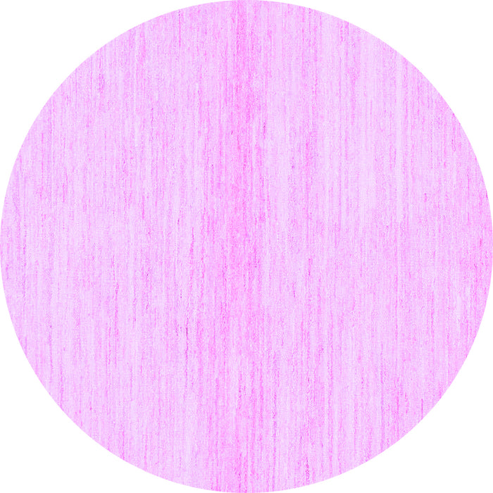 Round Solid Purple Modern Rug, abs1394pur