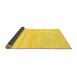 Sideview of Solid Yellow Modern Rug, abs1394yw