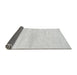 Sideview of Solid Gray Modern Rug, abs1394gry