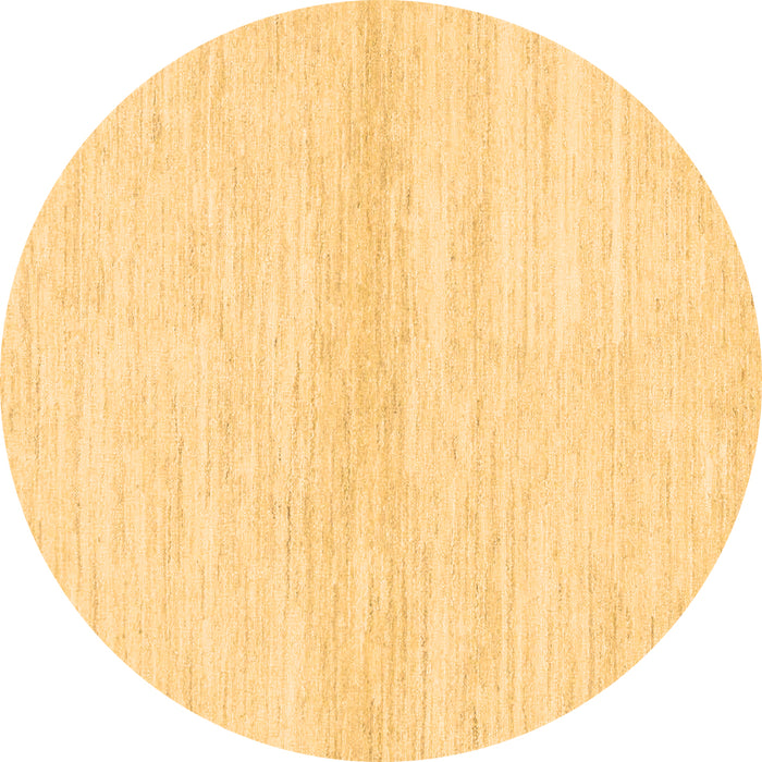 Round Machine Washable Solid Brown Modern Rug, wshabs1394brn
