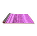 Sideview of Abstract Purple Modern Rug, abs1395pur