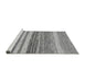 Sideview of Machine Washable Abstract Gray Modern Rug, wshabs1395gry