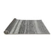 Sideview of Abstract Gray Modern Rug, abs1395gry