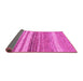 Sideview of Abstract Pink Modern Rug, abs1395pnk