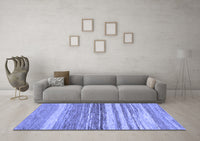 Machine Washable Abstract Blue Modern Rug, wshabs1395blu