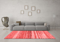 Machine Washable Abstract Red Modern Rug, wshabs1395red