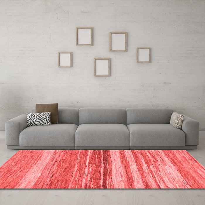 Modern Red Washable Rugs