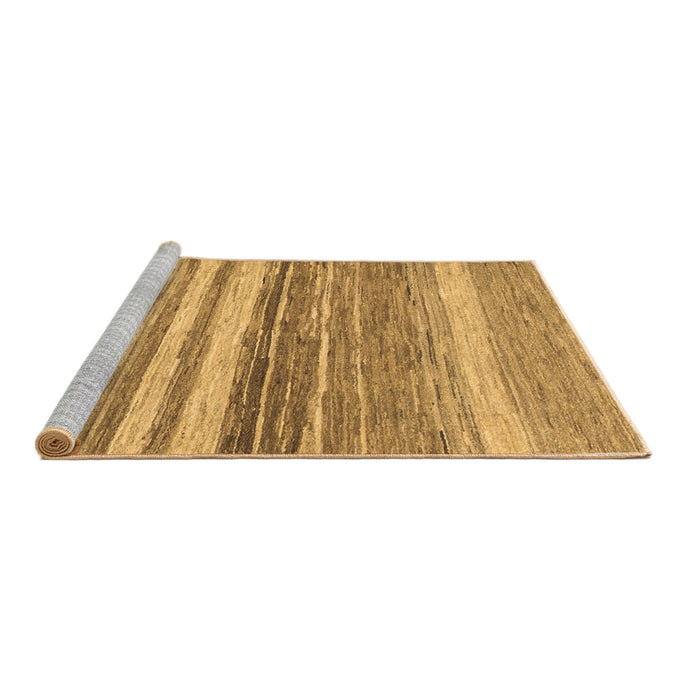 Sideview of Machine Washable Abstract Brown Modern Rug, wshabs1395brn