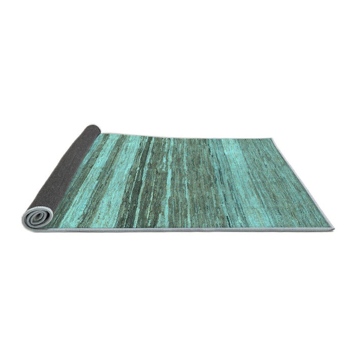 Sideview of Abstract Light Blue Modern Rug, abs1395lblu
