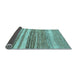 Sideview of Abstract Light Blue Modern Rug, abs1395lblu