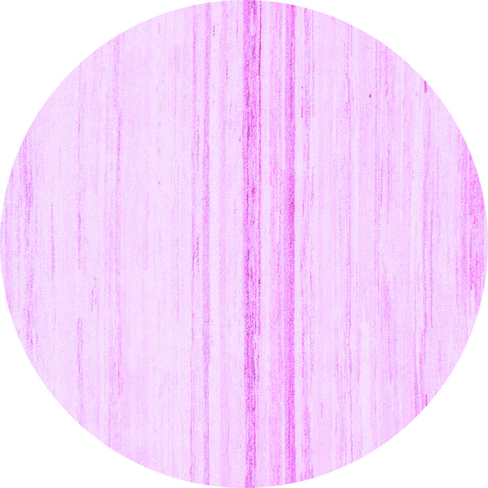 Round Solid Purple Modern Rug, abs1396pur