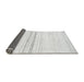 Sideview of Solid Gray Modern Rug, abs1396gry