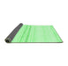 Sideview of Solid Emerald Green Modern Rug, abs1396emgrn