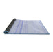 Sideview of Solid Blue Modern Rug, abs1396blu