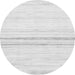 Round Solid Gray Modern Rug, abs1396gry