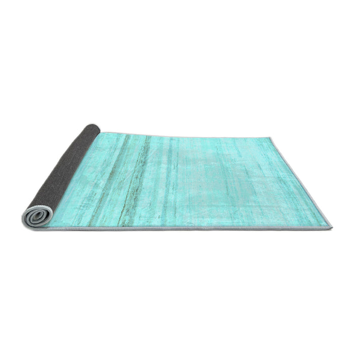 Sideview of Solid Light Blue Modern Rug, abs1396lblu