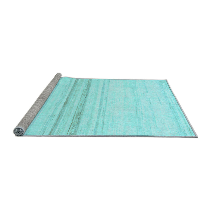 Sideview of Machine Washable Solid Light Blue Modern Rug, wshabs1396lblu