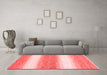 Modern Red Washable Rugs