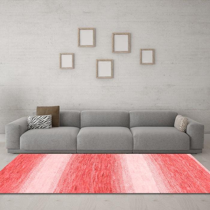 Modern Red Washable Rugs