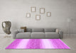 Machine Washable Abstract Purple Modern Area Rugs in a Living Room, wshabs1397pur