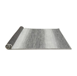 Sideview of Abstract Gray Modern Rug, abs1397gry