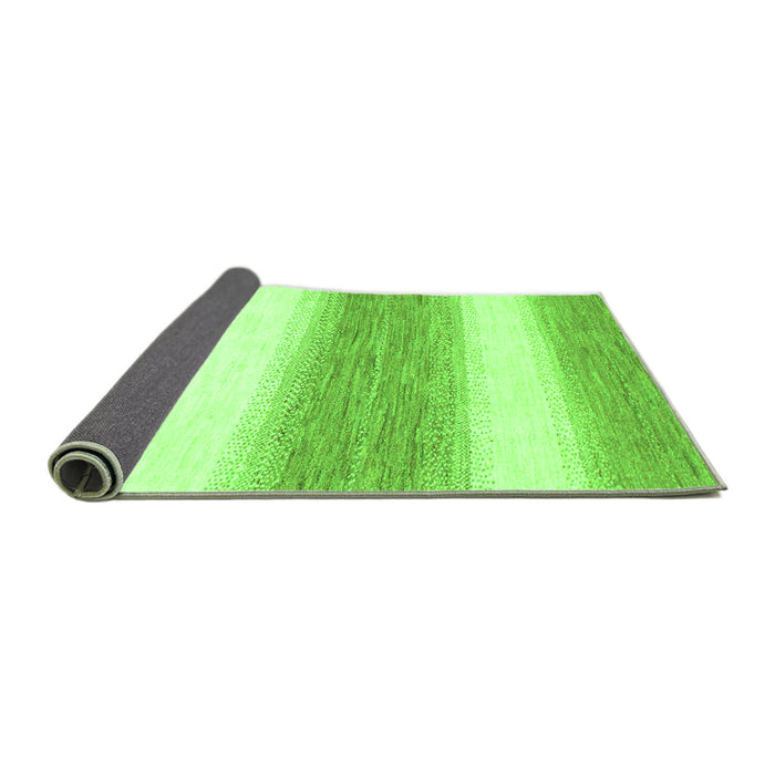 Sideview of Abstract Green Modern Rug, abs1397grn