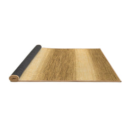 Sideview of Abstract Brown Modern Rug, abs1397brn