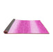 Sideview of Abstract Pink Modern Rug, abs1397pnk