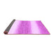 Sideview of Abstract Purple Modern Rug, abs1397pur